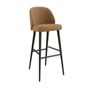 VERGE - High fabric stool with back by DÔME DECO - view 3